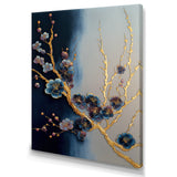 Blue Cherry Blossom Branch II