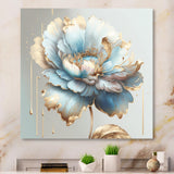 Chic Blue Blooming Flower I