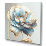 Chic Blue Blooming Flower I