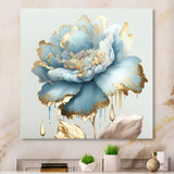 Chic Blue Blooming Flower III