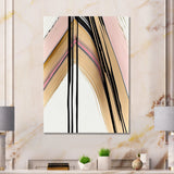 Minimalism Pink And Gold Cubic Fusion IX