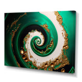 Green And Gold Crashing Waves I