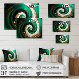 Green And Gold Crashing Waves I