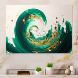 Green And Gold Crashing Waves IV