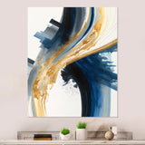 Blue And Gold Swirl Abstract I