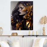 Gold And Black Sensual Woman I