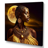 Queen African Woman Under Moon III