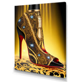 Black And Gold High Heel Shoe III