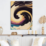 Purple, Gold And Blue Swirl I