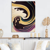 Purple, Gold And Blue Swirl III