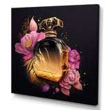 Chic Black And Gold Perfume Bottle V