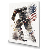 Usa Hockey Player In Action II