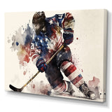 Usa Hockey Player In Action III