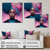 Hip Hop Girl With Pink And Blue Hair III