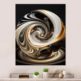 Gold And Black Stained Glass Spiral II