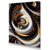 Gold And Black Stained Glass Spiral IV