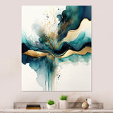 Teal And Gold Abstract Expression III