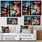 Colorful Brooklyn Bridge