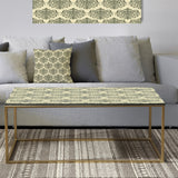 Abstract Design Retro Pattern III - Metal Glam Coffee Table