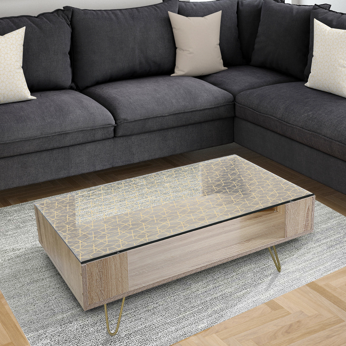 Abstract Geometrical - Glam Coffee Table