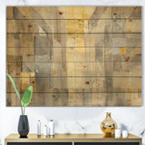 Gold Square Watercolor - Glam Print on Natural Pine Wood - 20x15
